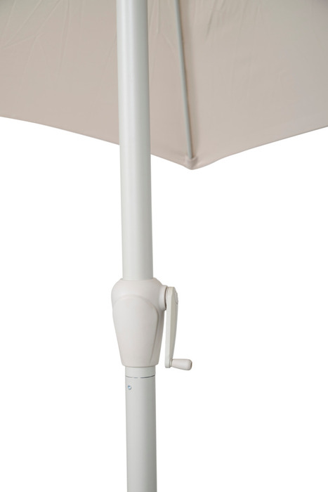 Parasol Ø300 cm sandgrå m/krank og tilt - Sunlife